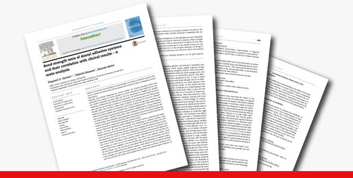 Bond strength tests of dental adhesive systems and their correlation with clinical results A meta analysis