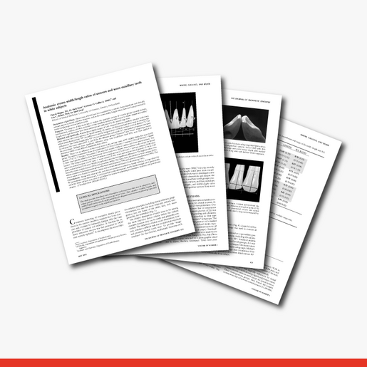 Anatomic Crown Width Length Ra