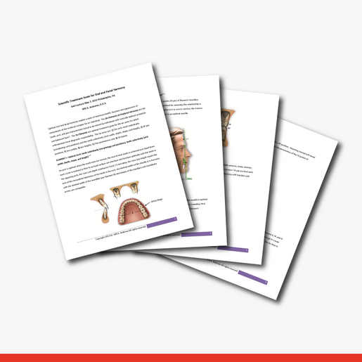 Scientific Treatment Goals for Oral and Facial Harmony