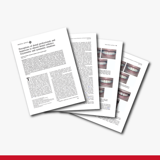 Perceptions of dental professionals and laypersons to altered dental Esthetics Asymmetric and symmetric situations A comprehensive approach for restoring esthetics
