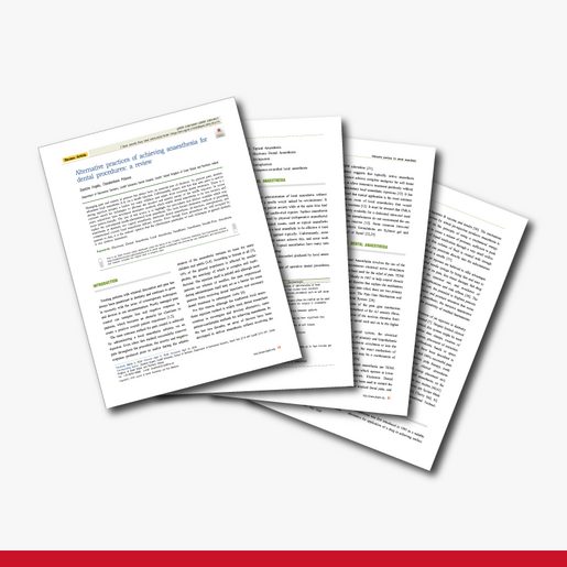 Alternative practices of achieving anaesthesia for dental procedures a review A comprehensive approach for restoring esthetics