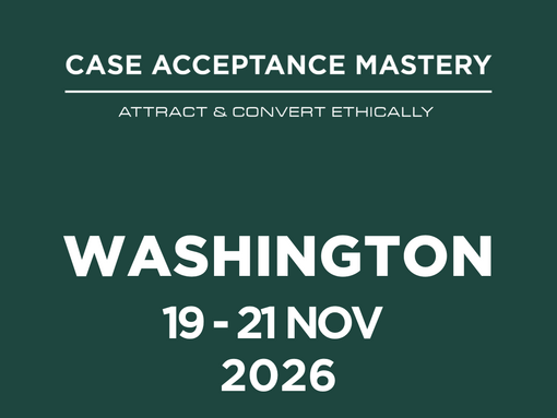 Case Acceptance Mastery Washington November 2026 COURSE IMAGE CARD 1080 x 1080 2