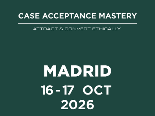 Case Acceptance Mastery Madrid Oct 2026 COURSE IMAGE CARD 564 x 699