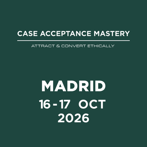 Case Acceptance Mastery Madrid Oct 2026 COURSE IMAGE CARD 564 x 699