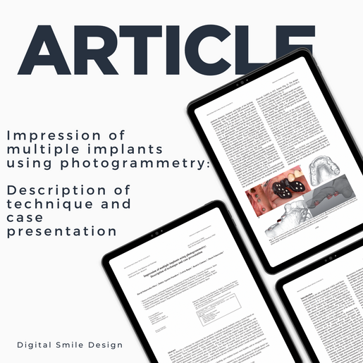 SQUARE thumbnail Impression of multiple implants using photogrammetry Description of technique and case presentation