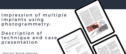 Impression of multiple implants using photogrammetry