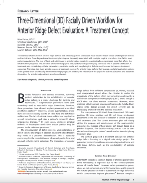 Three Dimensional 3 D Facially Driven Workflow