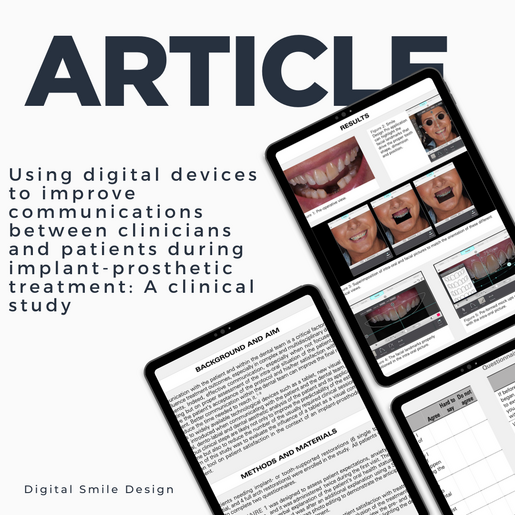 SQUARE thumbnail Using digital devices to improve communications between clinicians and patients during implant prosthetic treatment A clinical study