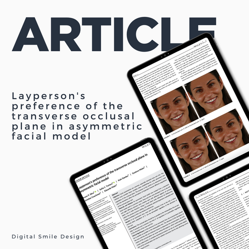 S Laypersons preference of the transverse occlusal plane in asymmetric facial model