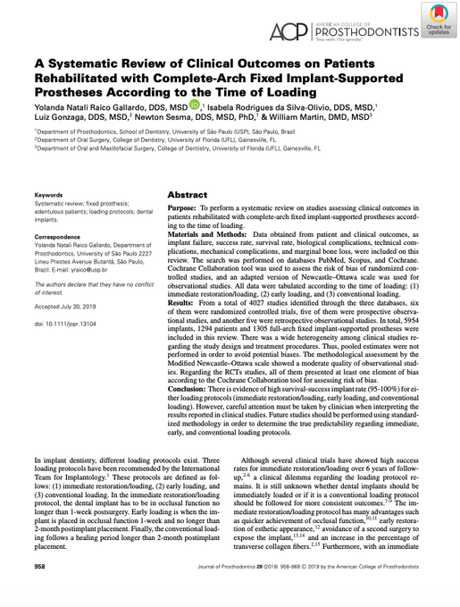 A Systematic Review of Clinical Outcomes on Patients Rehabilitated