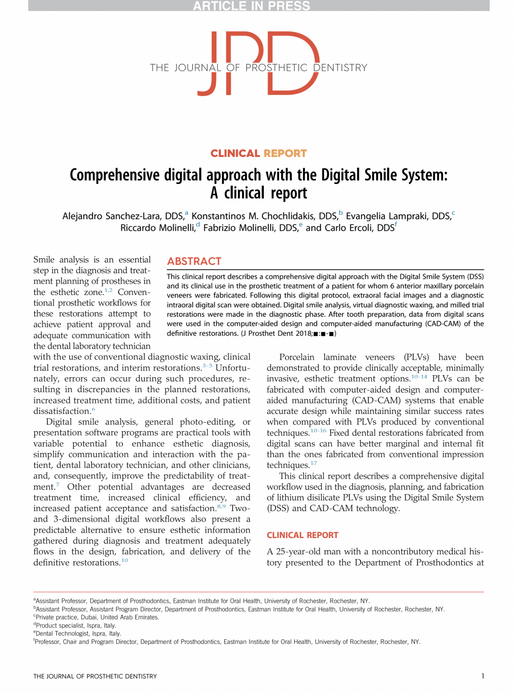 Comprehensive digital approach with the Digital Smile System