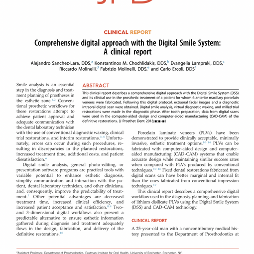 Comprehensive digital approach with the Digital Smile System