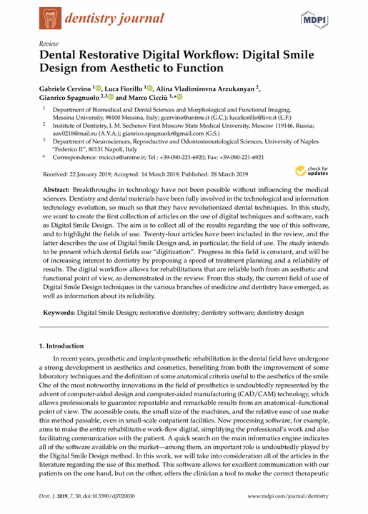 Dental Restorative Digital Workflow