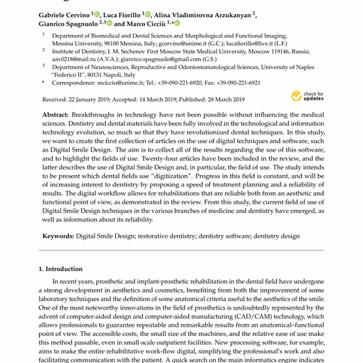 Dental Restorative Digital Workflow