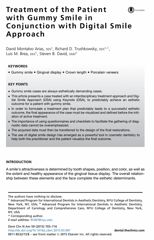 Treatment of the Patient with Gummy Smile in Conjunction
