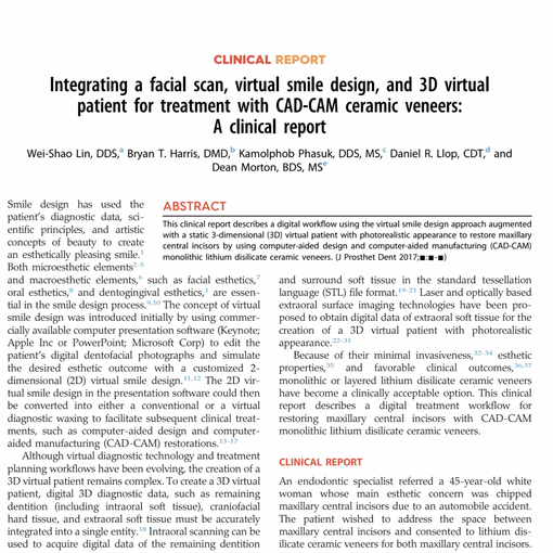 Integrating a facial scan