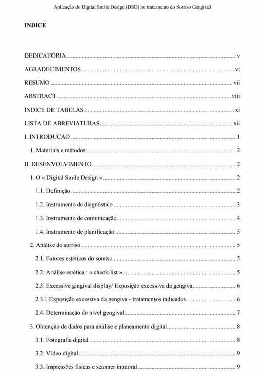 Aplicação do Digital Smile Design