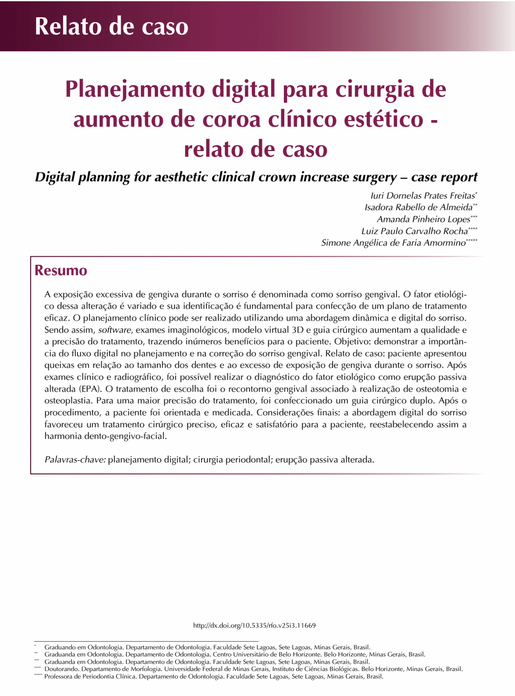 Planejamento digital para cirurgia de aumento