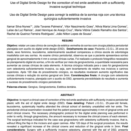 Utilização do Digital Smile Design