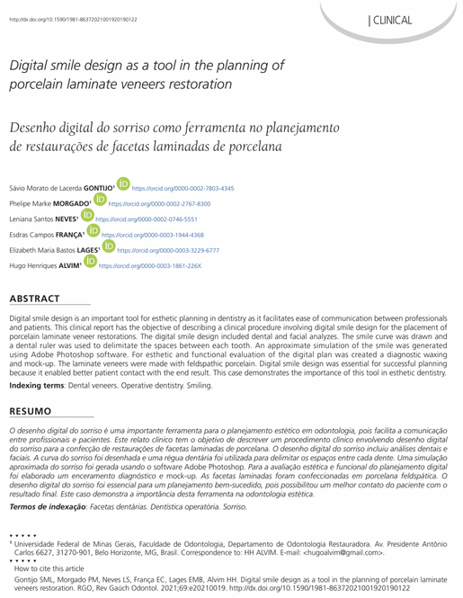 Digital smile design as a tool