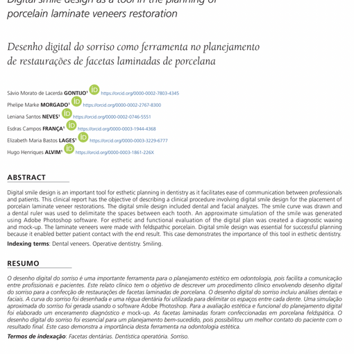 Digital smile design as a tool